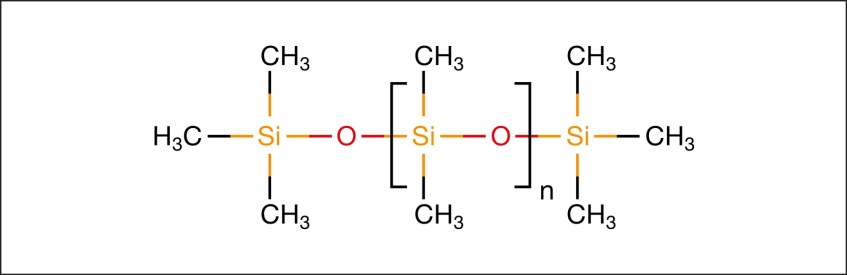 Polydimethylsiloxan mit Methylgruppen